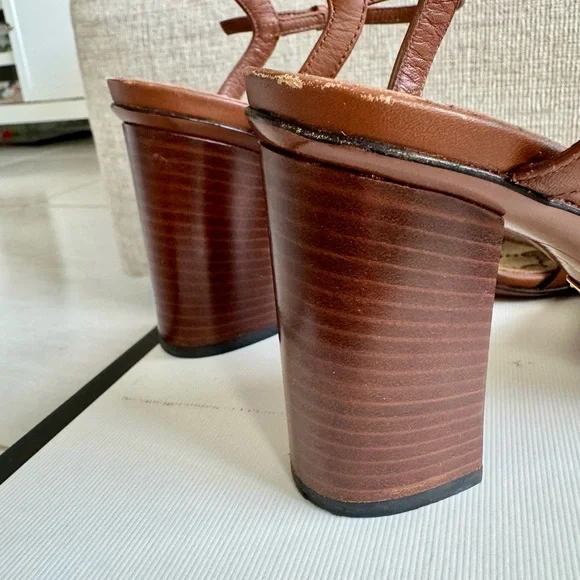 Authentic Gucci Horsebit Brown Leather Sandals - Picture 3 of 6